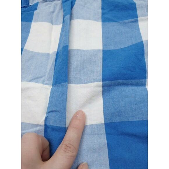 10 Primary Blue Check Button Up Shirt - Picture 3 of 6